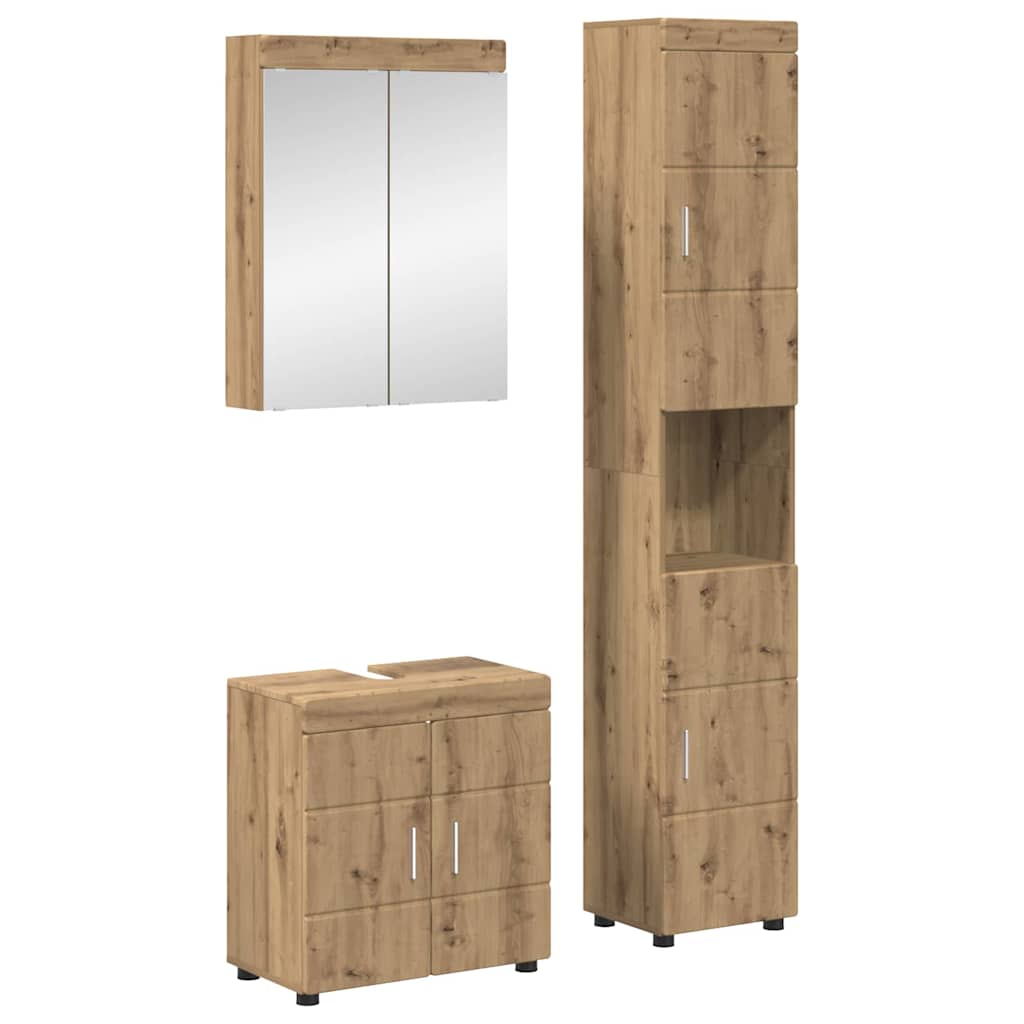 vidaXL Badkamer wastafelkast Wit 60 x 34 x 63 cm Bewerkt hout