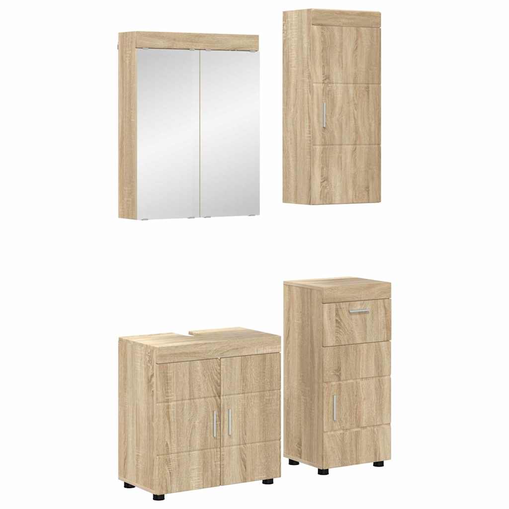 vidaXL Badkamer wastafelkast Wit 60 x 34 x 63 cm Bewerkt hout