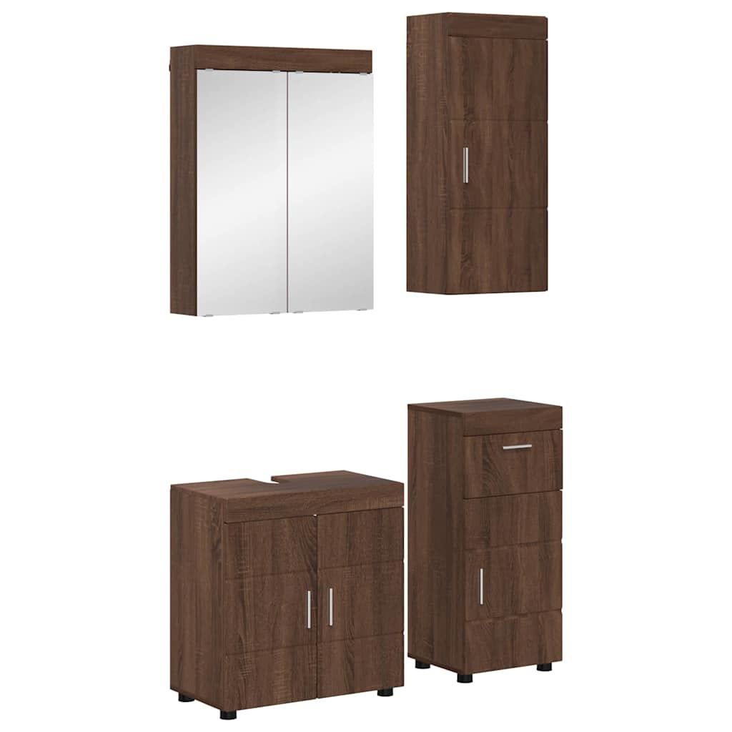 vidaXL Badkamer wastafelkast Wit 60 x 34 x 63 cm Bewerkt hout