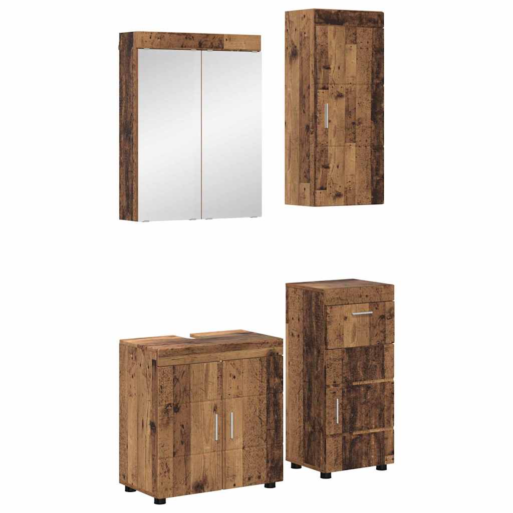 vidaXL Badkamer wastafelkast Wit 60 x 34 x 63 cm Bewerkt hout