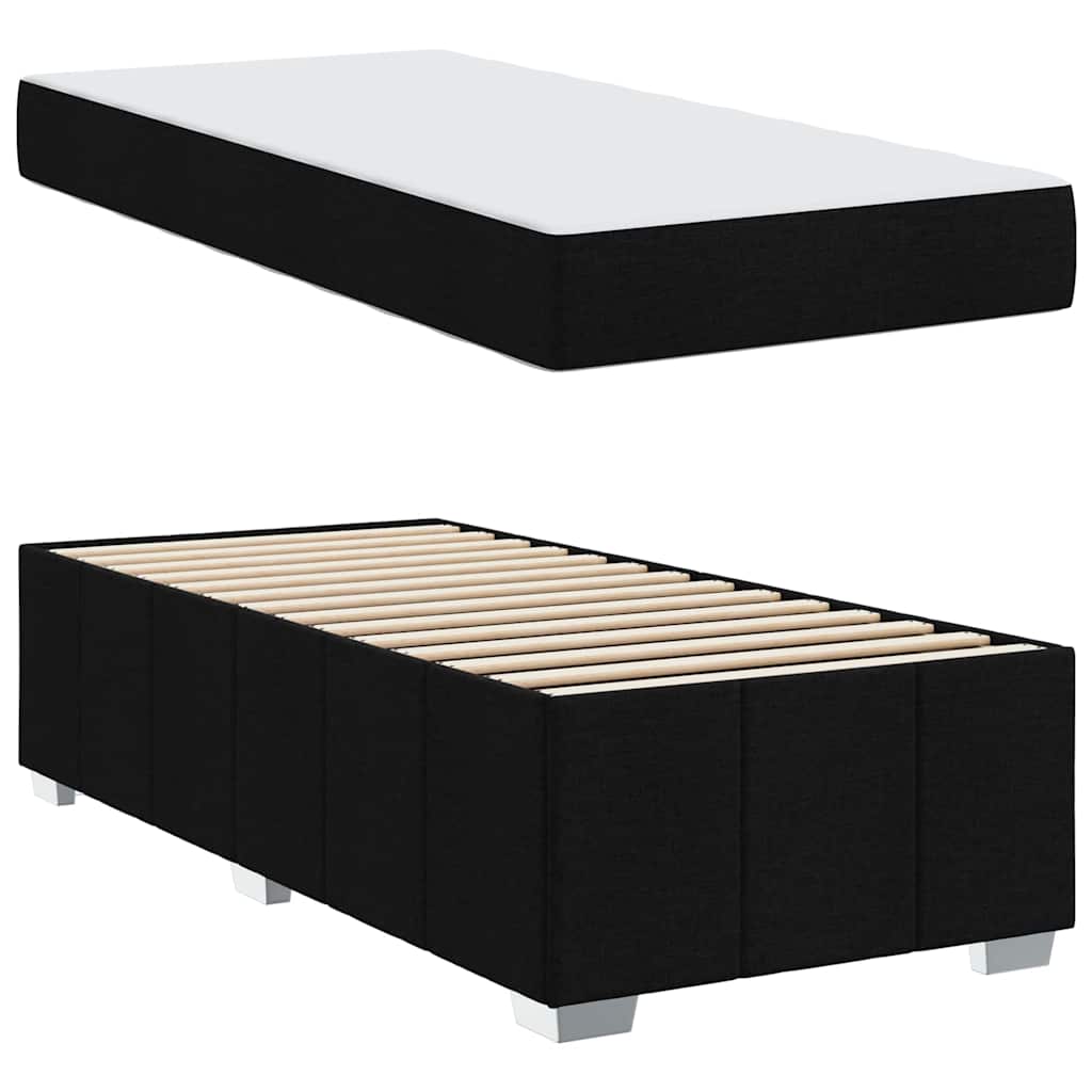 vidaXL Bedframe met matras Lichtgrijs 80 x 200 cm Stof
