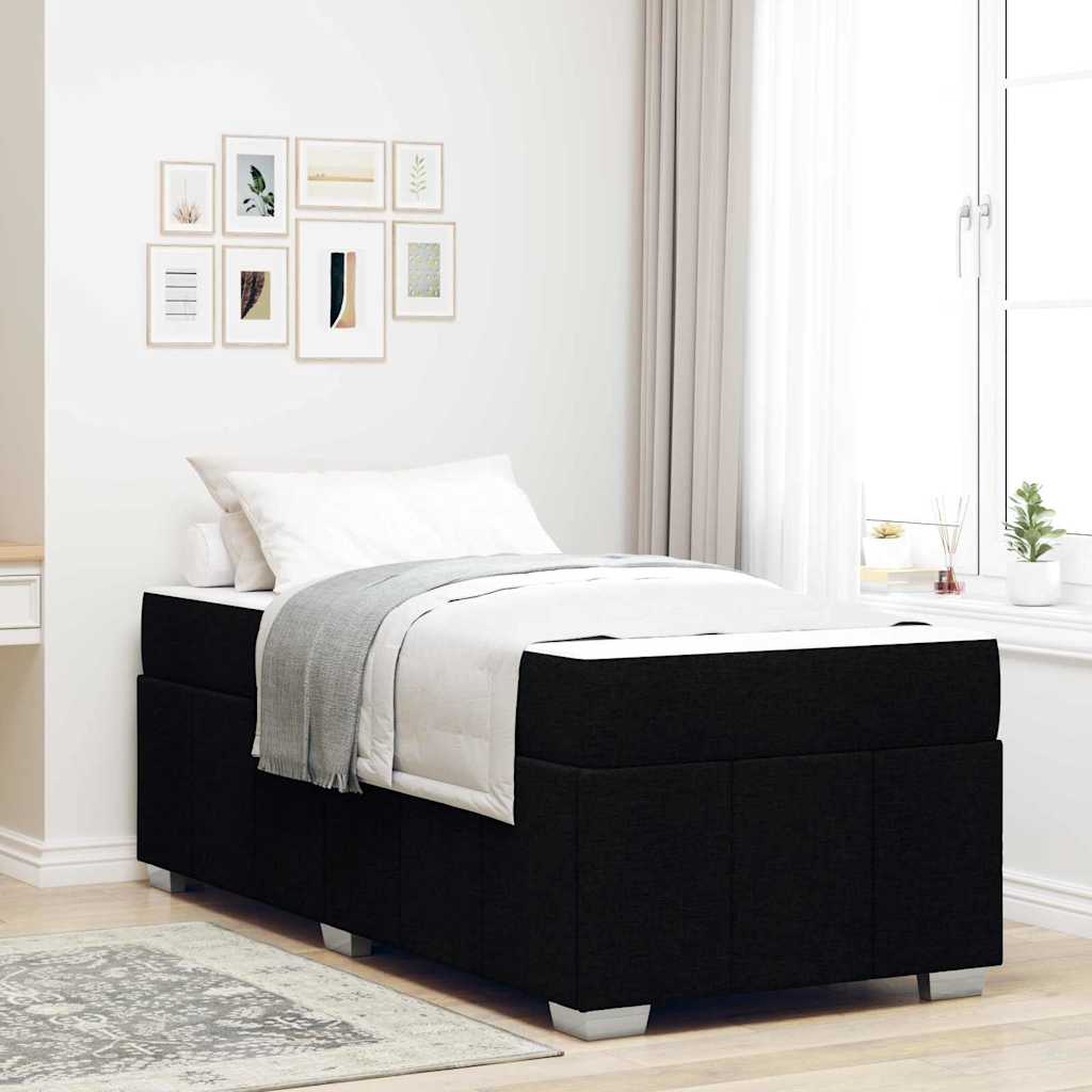 vidaXL Bedframe met matras Lichtgrijs 80 x 200 cm Stof