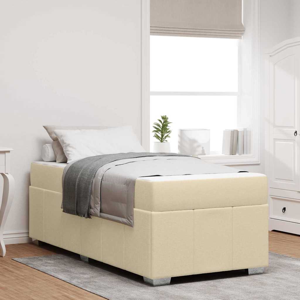 vidaXL Bedframe met matras Lichtgrijs 80 x 200 cm Stof