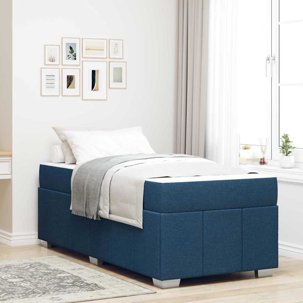 vidaXL Bedframe met matras Lichtgrijs 80 x 200 cm Stof