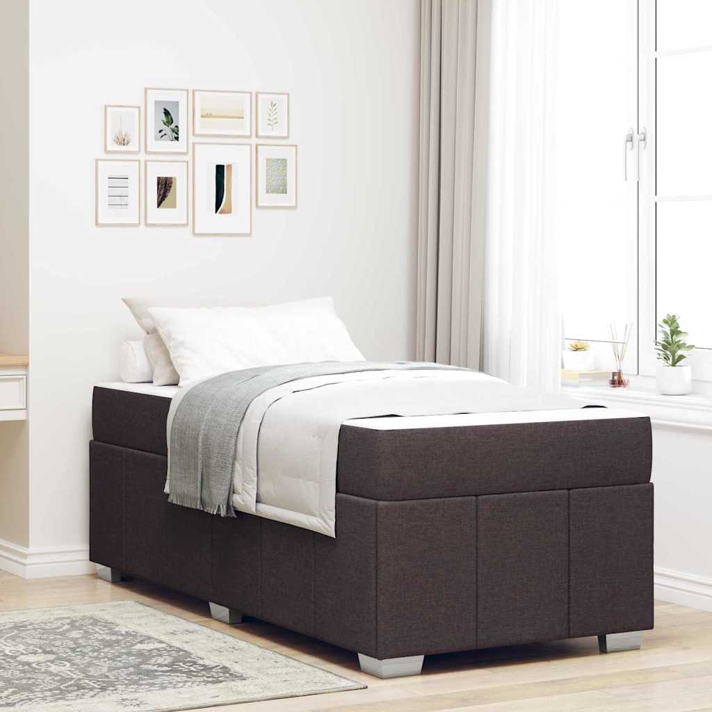 vidaXL Bedframe met matras Lichtgrijs 80 x 200 cm Stof