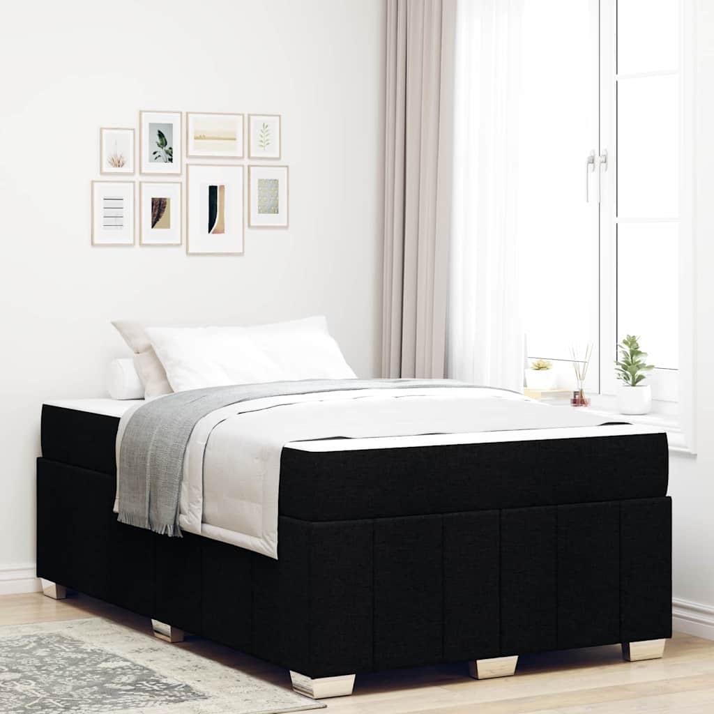 vidaXL Bedframe met matras Lichtgrijs 80 x 200 cm Stof