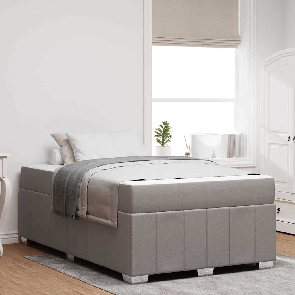 vidaXL Bedframe met matras Lichtgrijs 80 x 200 cm Stof