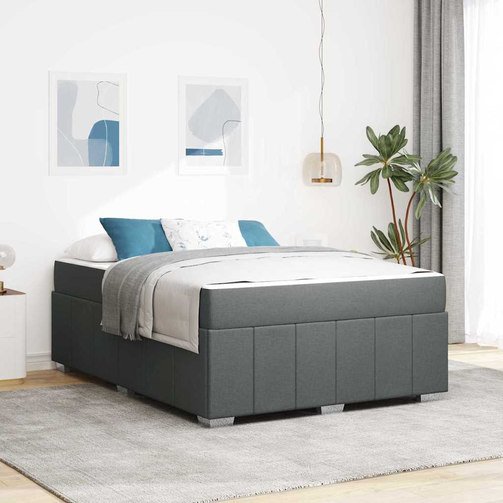 vidaXL Bedframe met matras Lichtgrijs 80 x 200 cm Stof