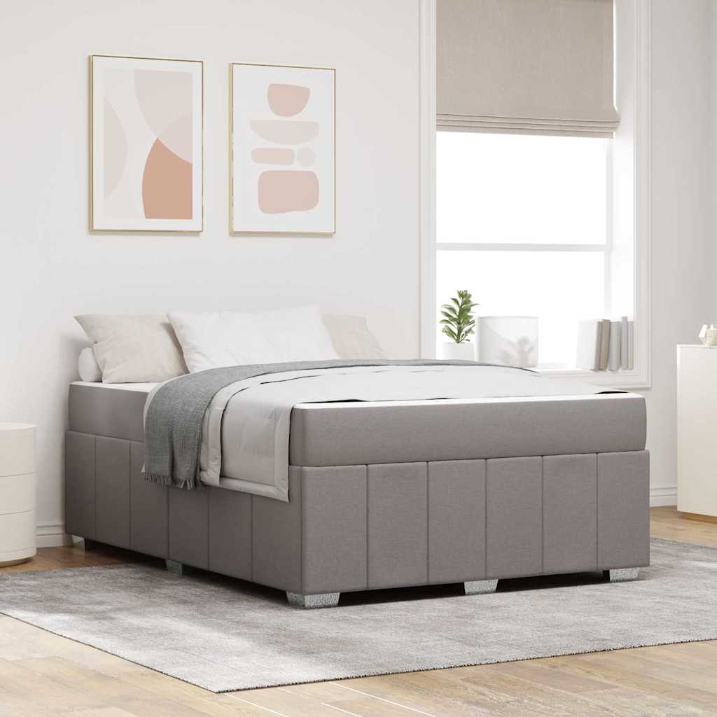 vidaXL Bedframe met matras Lichtgrijs 80 x 200 cm Stof