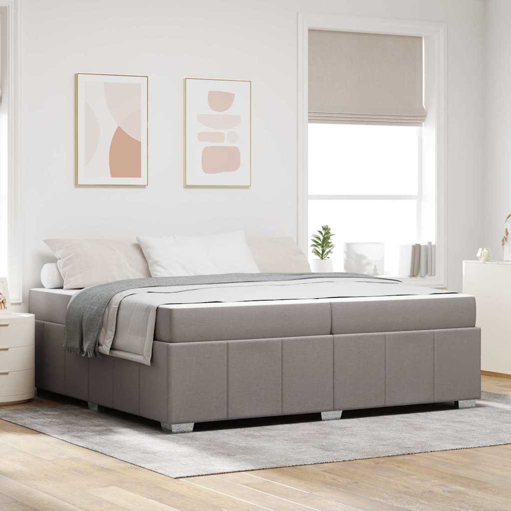 vidaXL Bedframe met matras Lichtgrijs 80 x 200 cm Stof