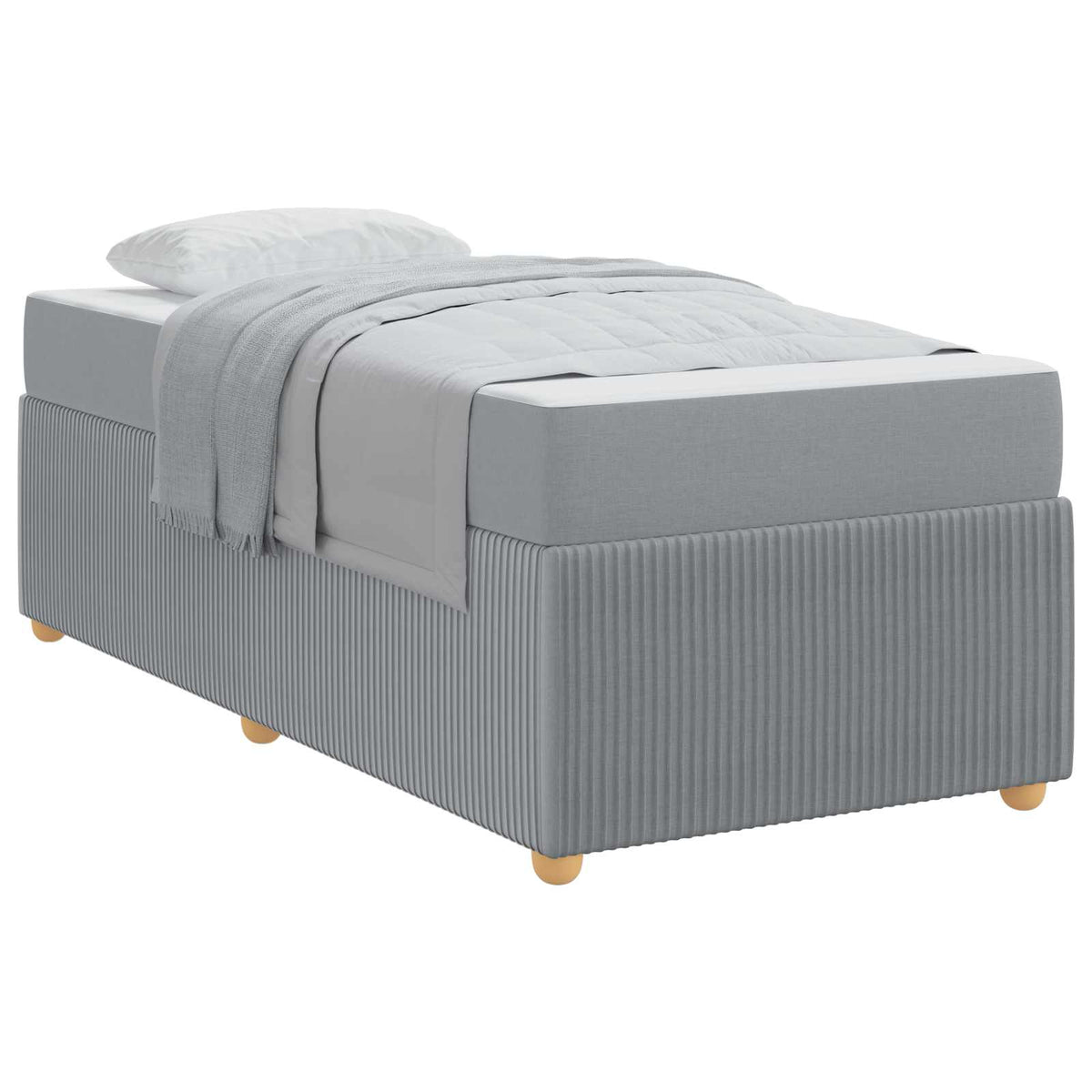 vidaXL Bedframe Anders Lichtgrijs 80 x 200 cm Stof