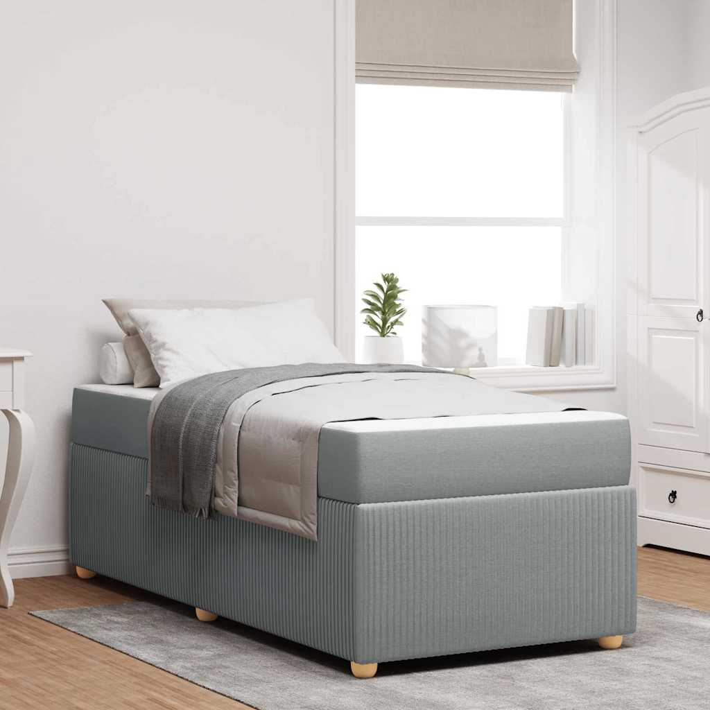 vidaXL Bedframe Anders Lichtgrijs 80 x 200 cm Stof