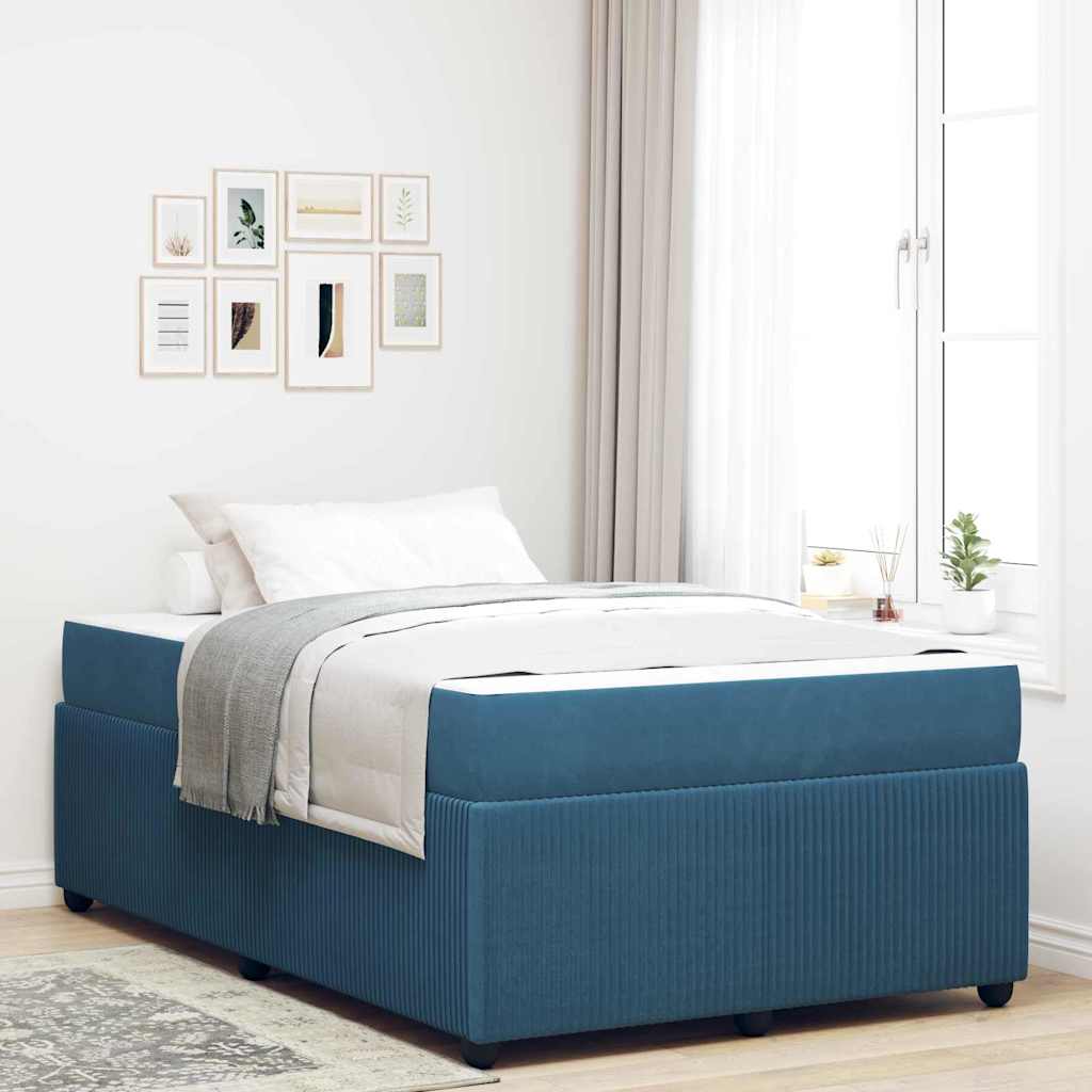 vidaXL Bedframe met matras Anders Donkergrijs 80 x 200 cm Fluweel
