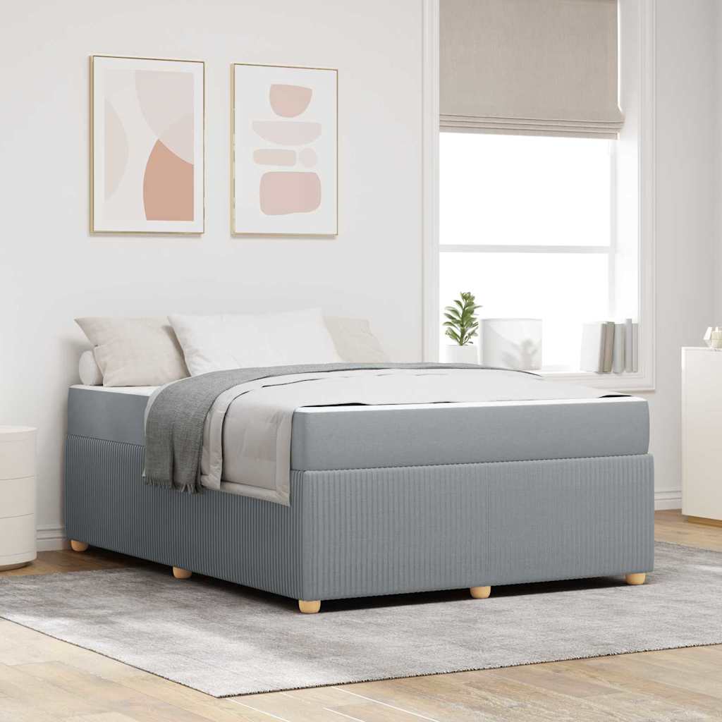 vidaXL Bedframe Anders Lichtgrijs 80 x 200 cm Stof