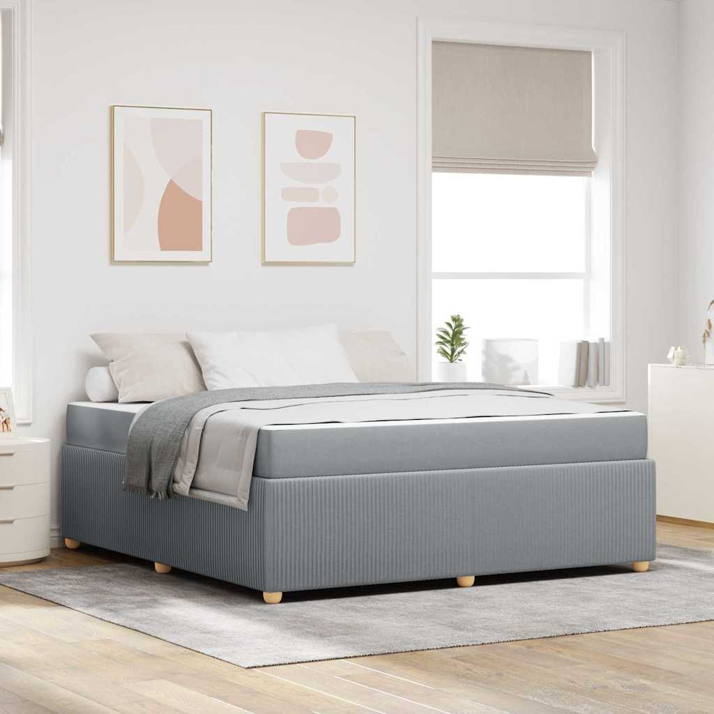 vidaXL Bedframe Anders Lichtgrijs 80 x 200 cm Stof