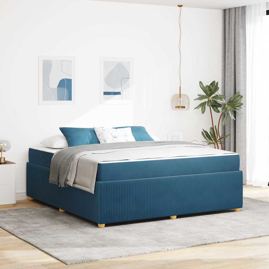 vidaXL Bedframe met matras Anders Donkergrijs 80 x 200 cm Fluweel