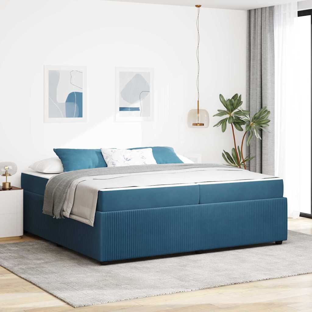 vidaXL Bedframe met matras Anders Donkergrijs 80 x 200 cm Fluweel