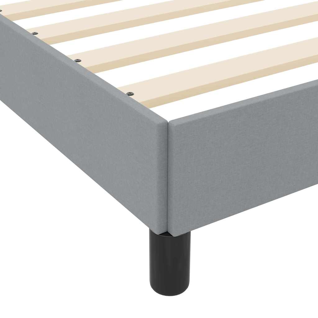 vidaXL Boxspring bed met matras Lichtgrijs 80 x 200 cm Stof