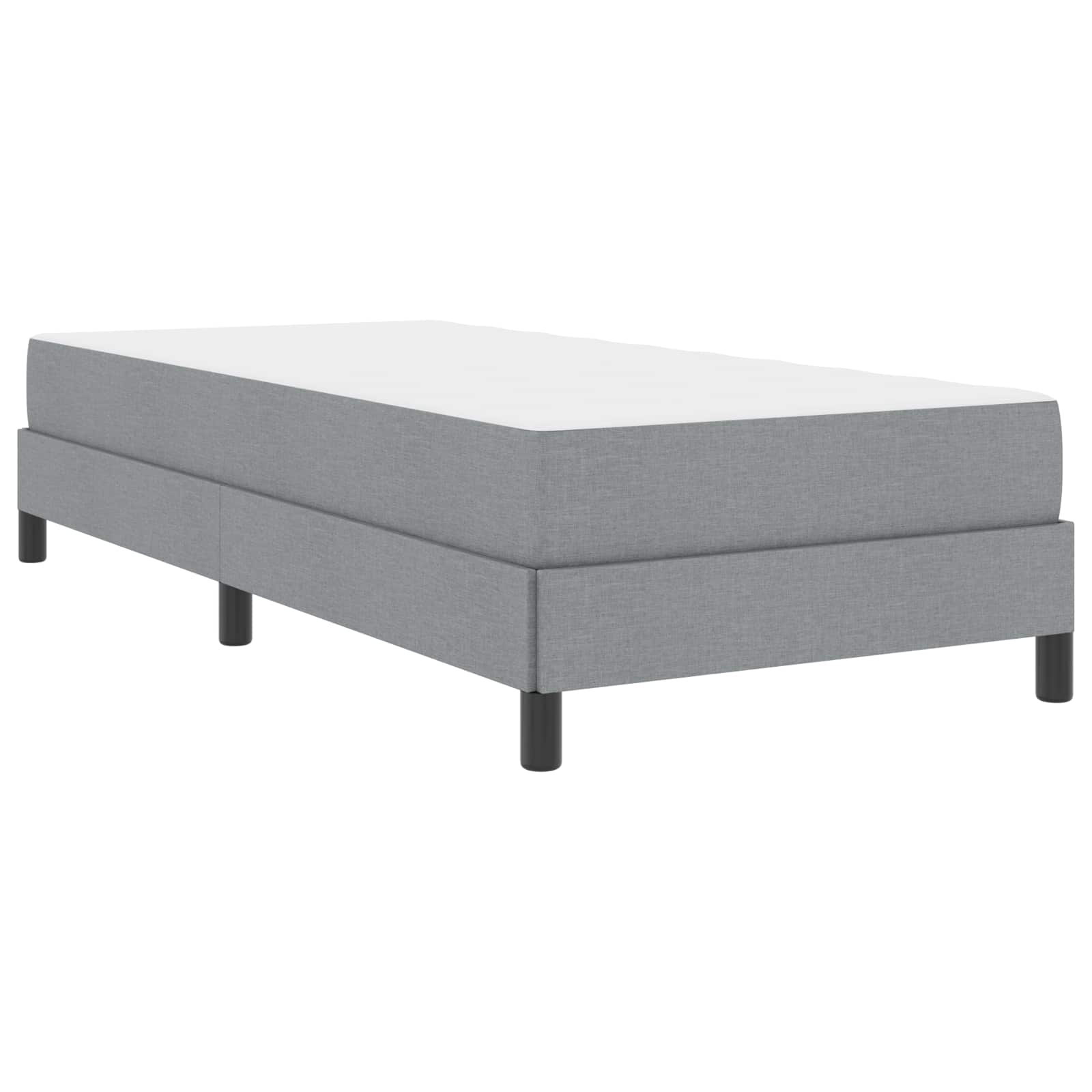 vidaXL Boxspring bed met matras Lichtgrijs 80 x 200 cm Stof