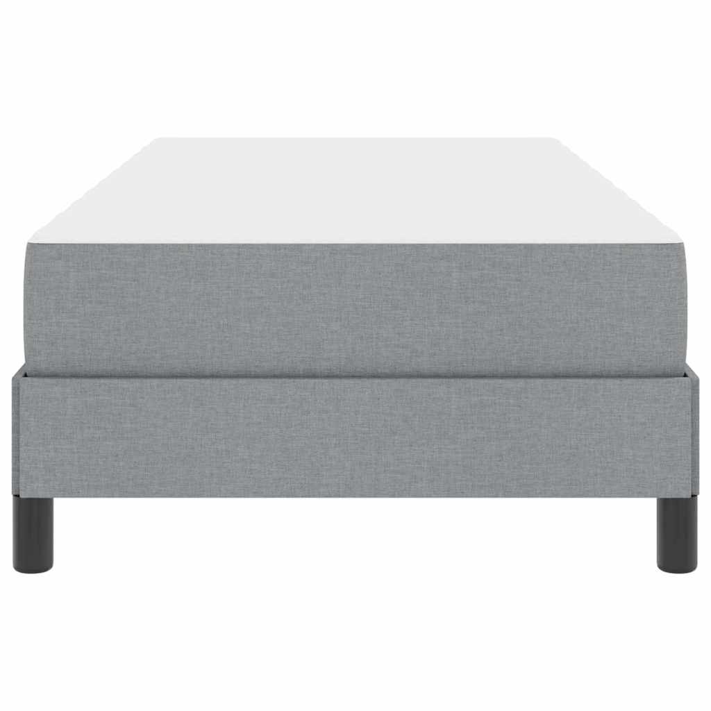 vidaXL Boxspring bed met matras Lichtgrijs 80 x 200 cm Stof