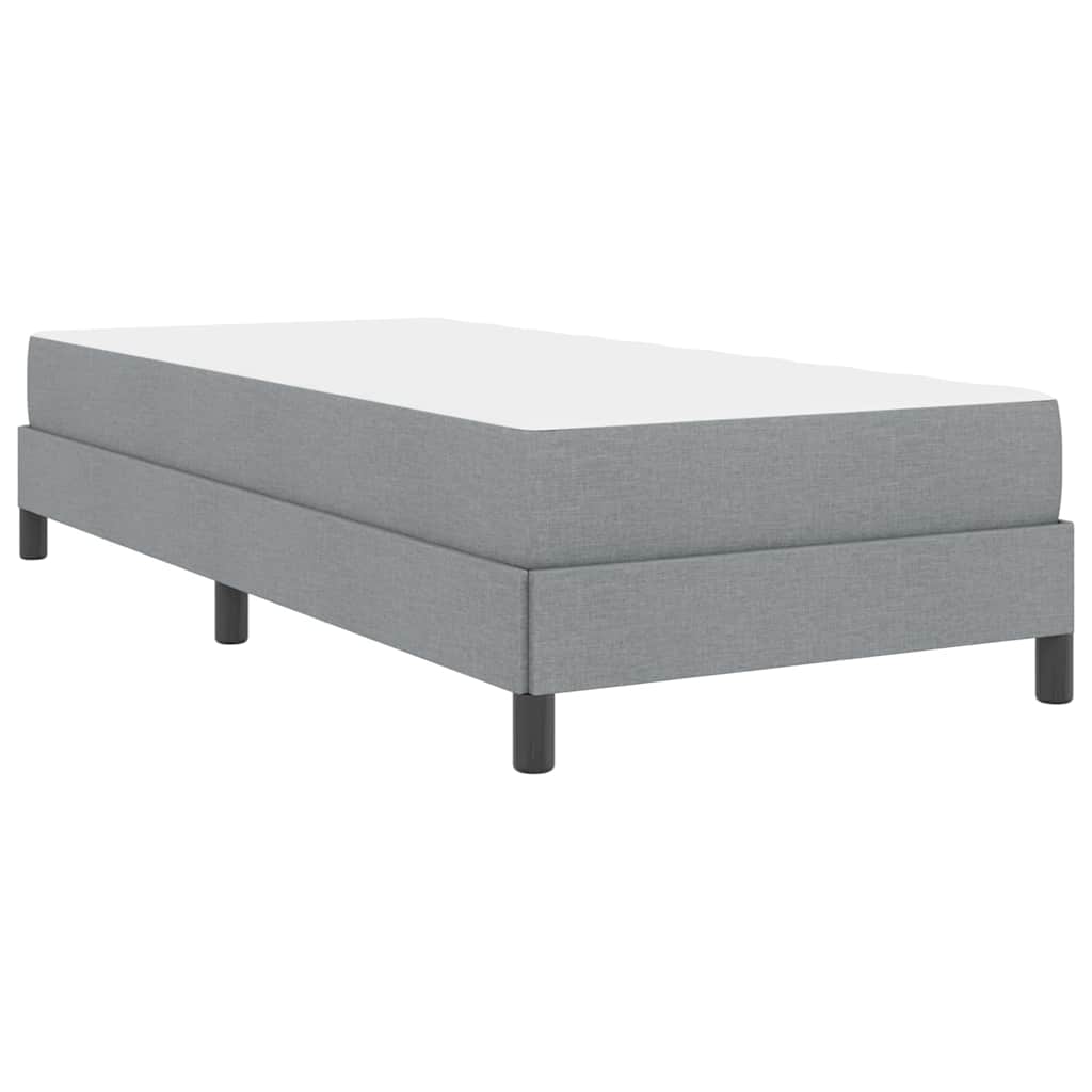 vidaXL Boxspring bed met matras Lichtgrijs 80 x 200 cm Stof