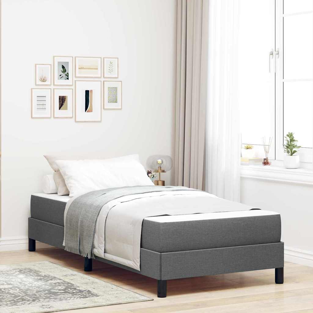 vidaXL Boxspring bed met matras Lichtgrijs 80 x 200 cm Stof