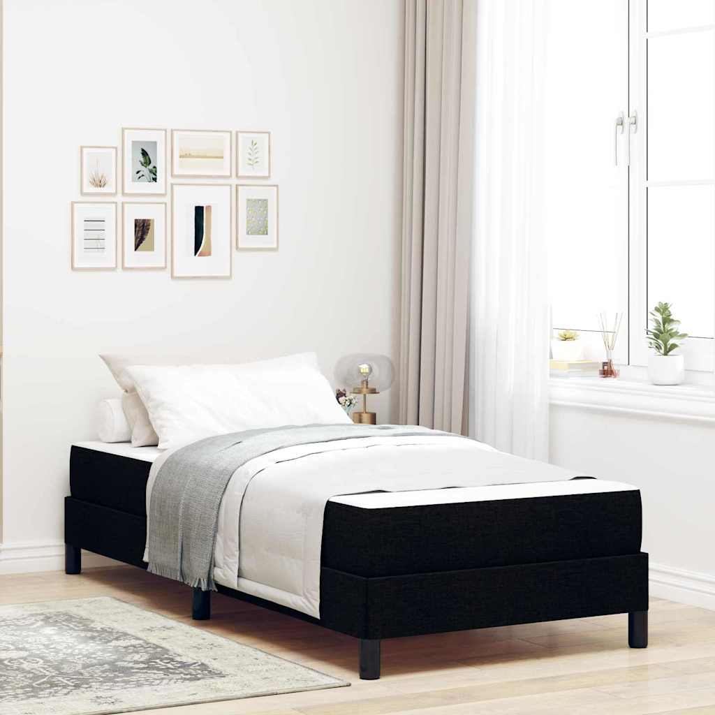 vidaXL Boxspring bed met matras Lichtgrijs 80 x 200 cm Stof