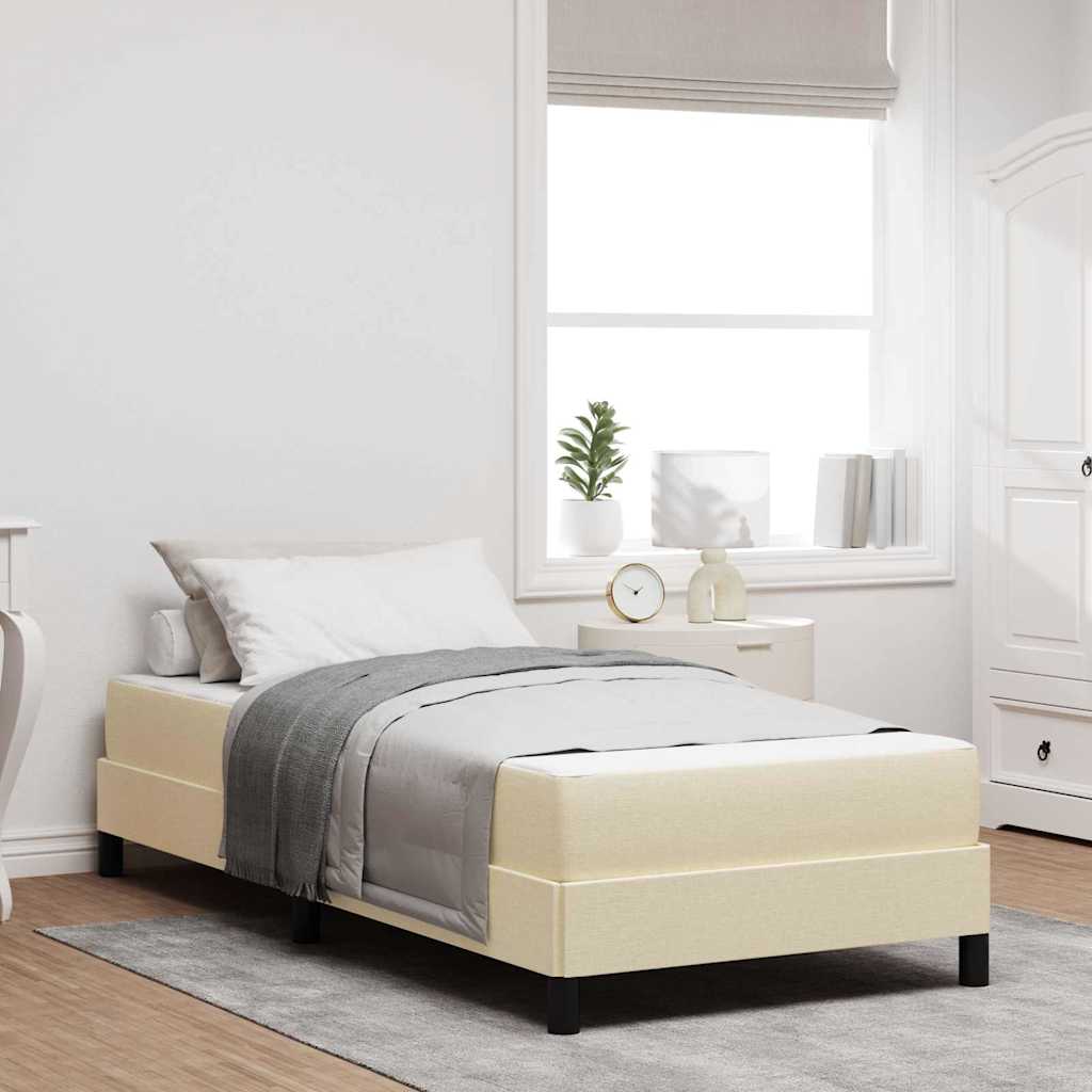 vidaXL Boxspring bed met matras Lichtgrijs 80 x 200 cm Stof