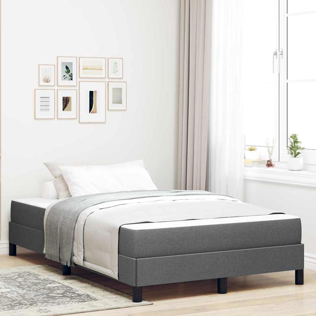 vidaXL Boxspring bed met matras Lichtgrijs 80 x 200 cm Stof