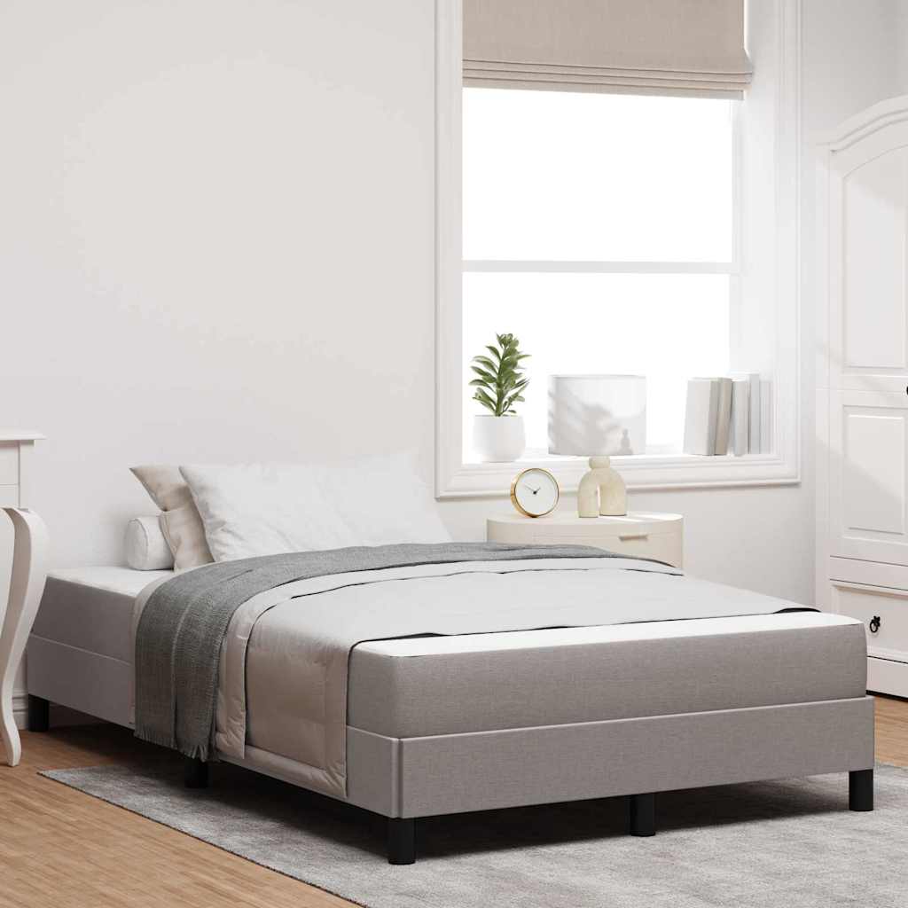 vidaXL Boxspring bed met matras Lichtgrijs 80 x 200 cm Stof