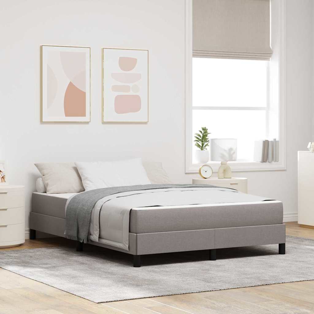 vidaXL Boxspring bed met matras Lichtgrijs 80 x 200 cm Stof