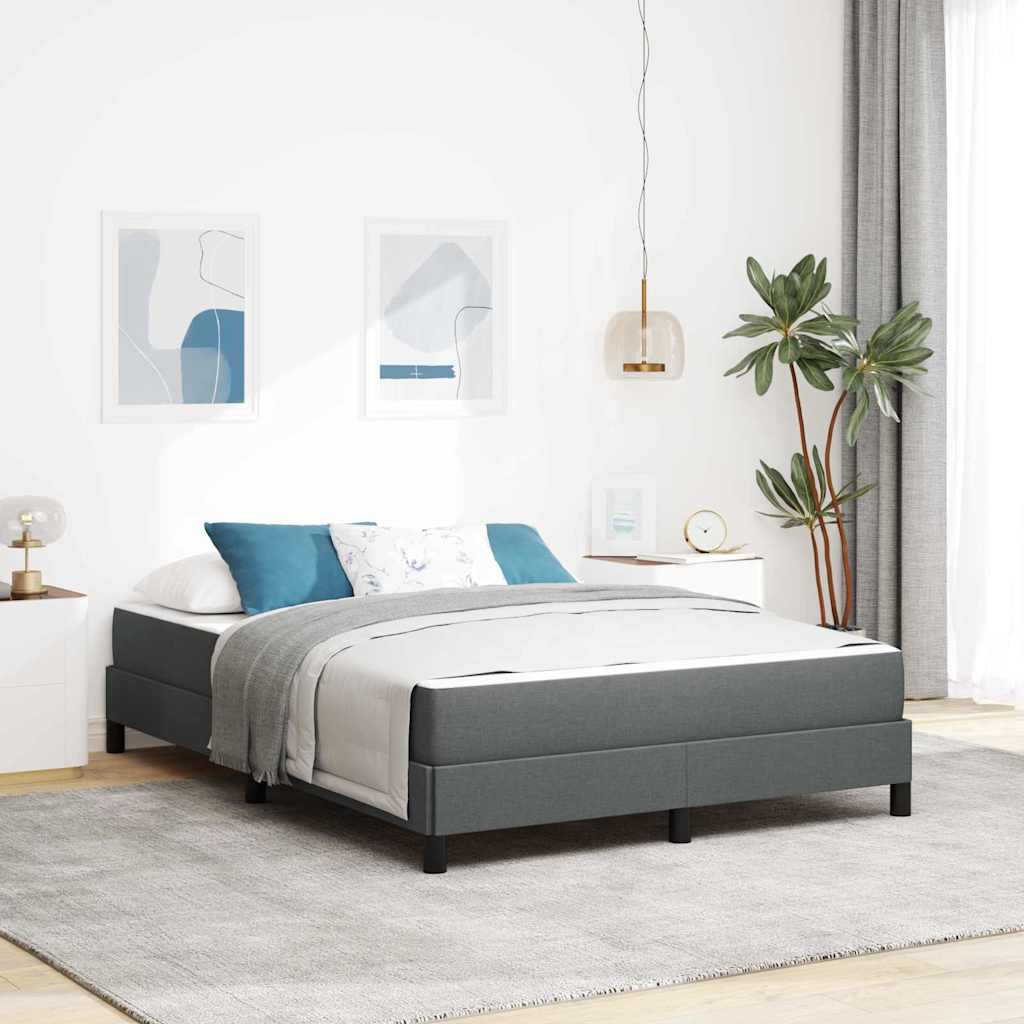 vidaXL Boxspring bed met matras Lichtgrijs 80 x 200 cm Stof