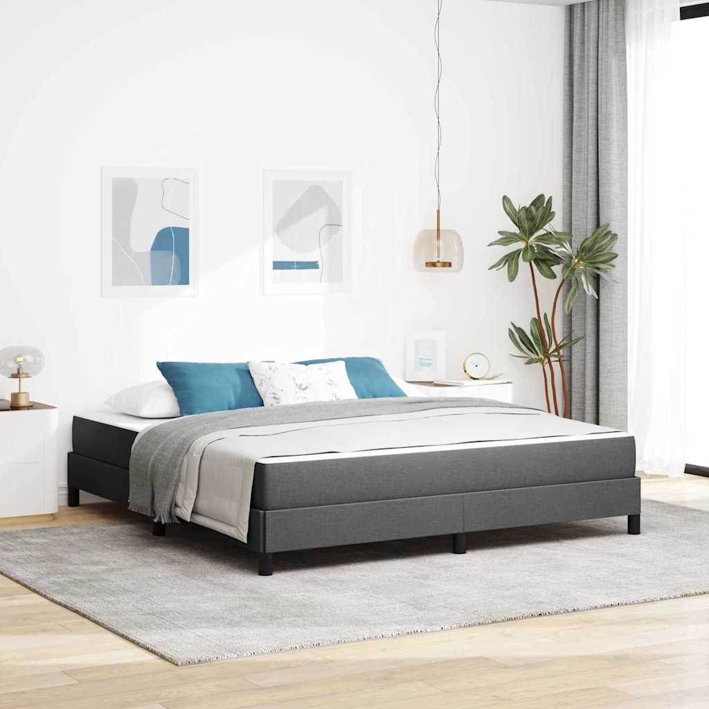 vidaXL Boxspring bed met matras Lichtgrijs 80 x 200 cm Stof