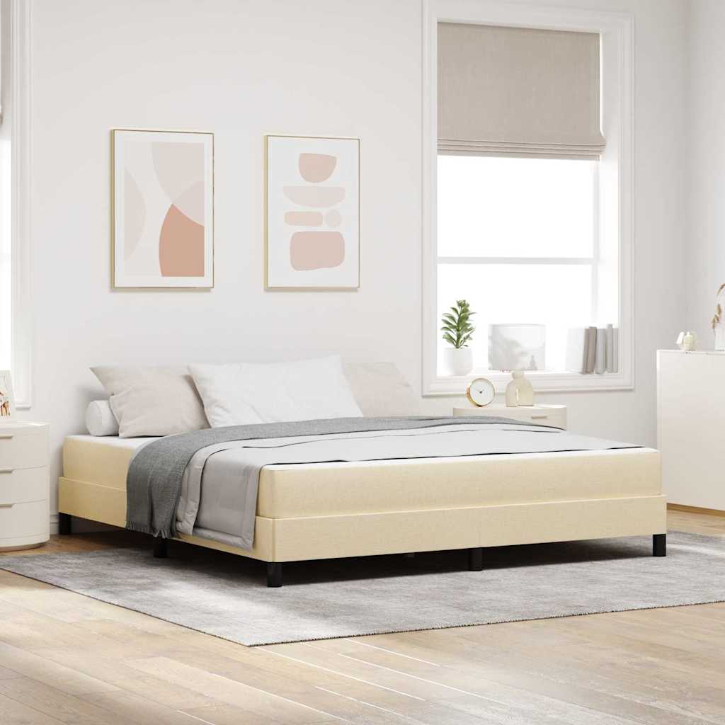 vidaXL Boxspring bed met matras Lichtgrijs 80 x 200 cm Stof