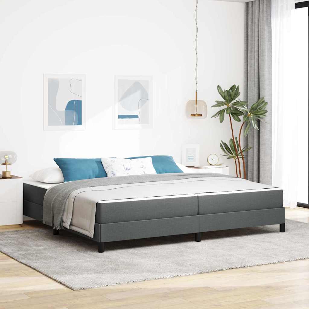 vidaXL Boxspring bed met matras Lichtgrijs 80 x 200 cm Stof