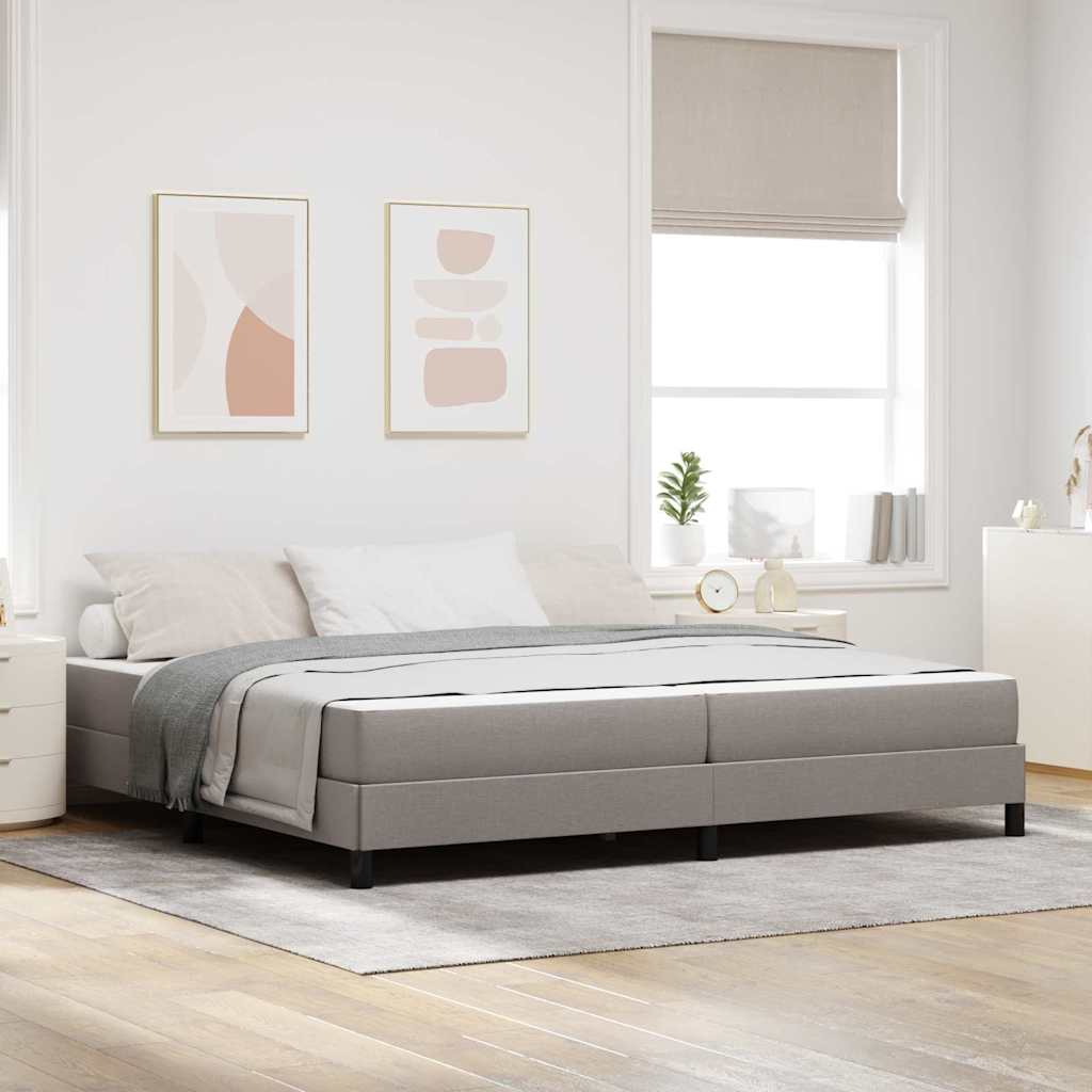 vidaXL Boxspring bed met matras Lichtgrijs 80 x 200 cm Stof