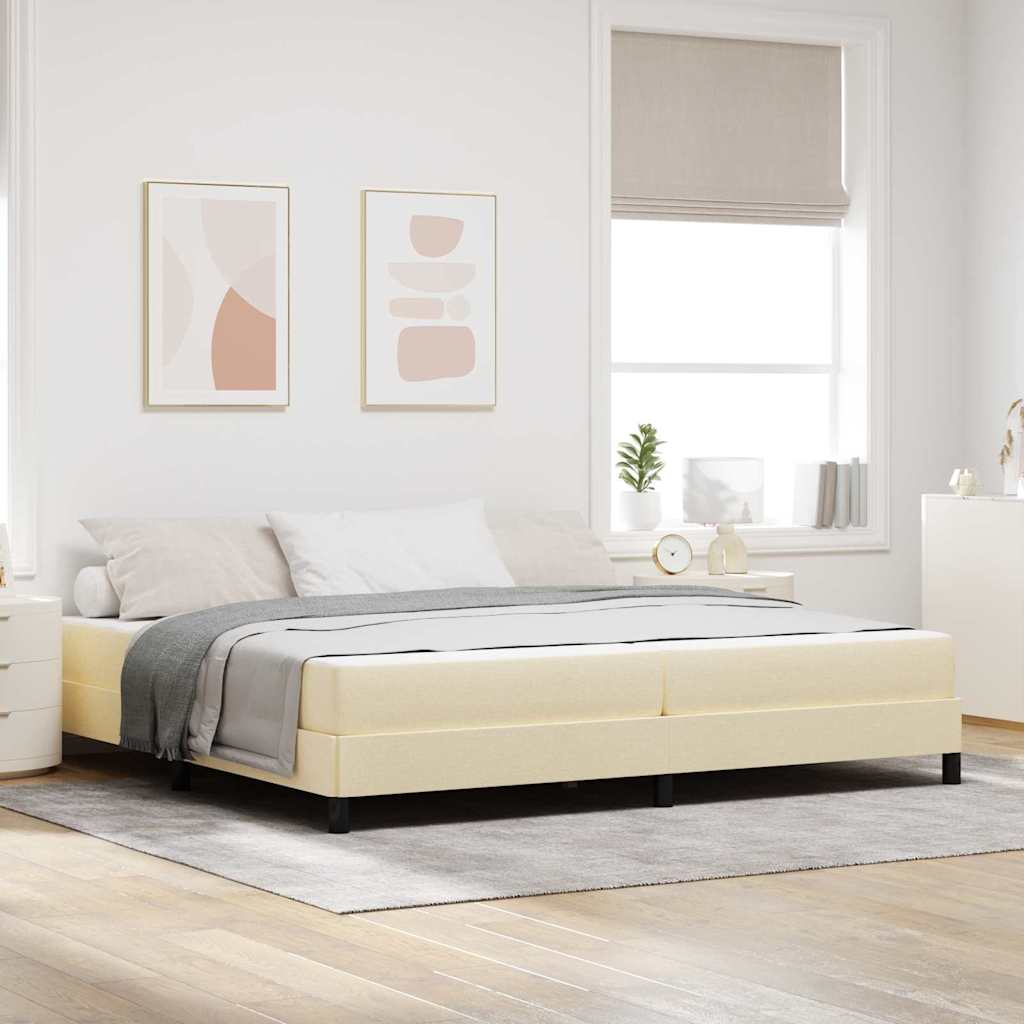 vidaXL Boxspring bed met matras Lichtgrijs 80 x 200 cm Stof