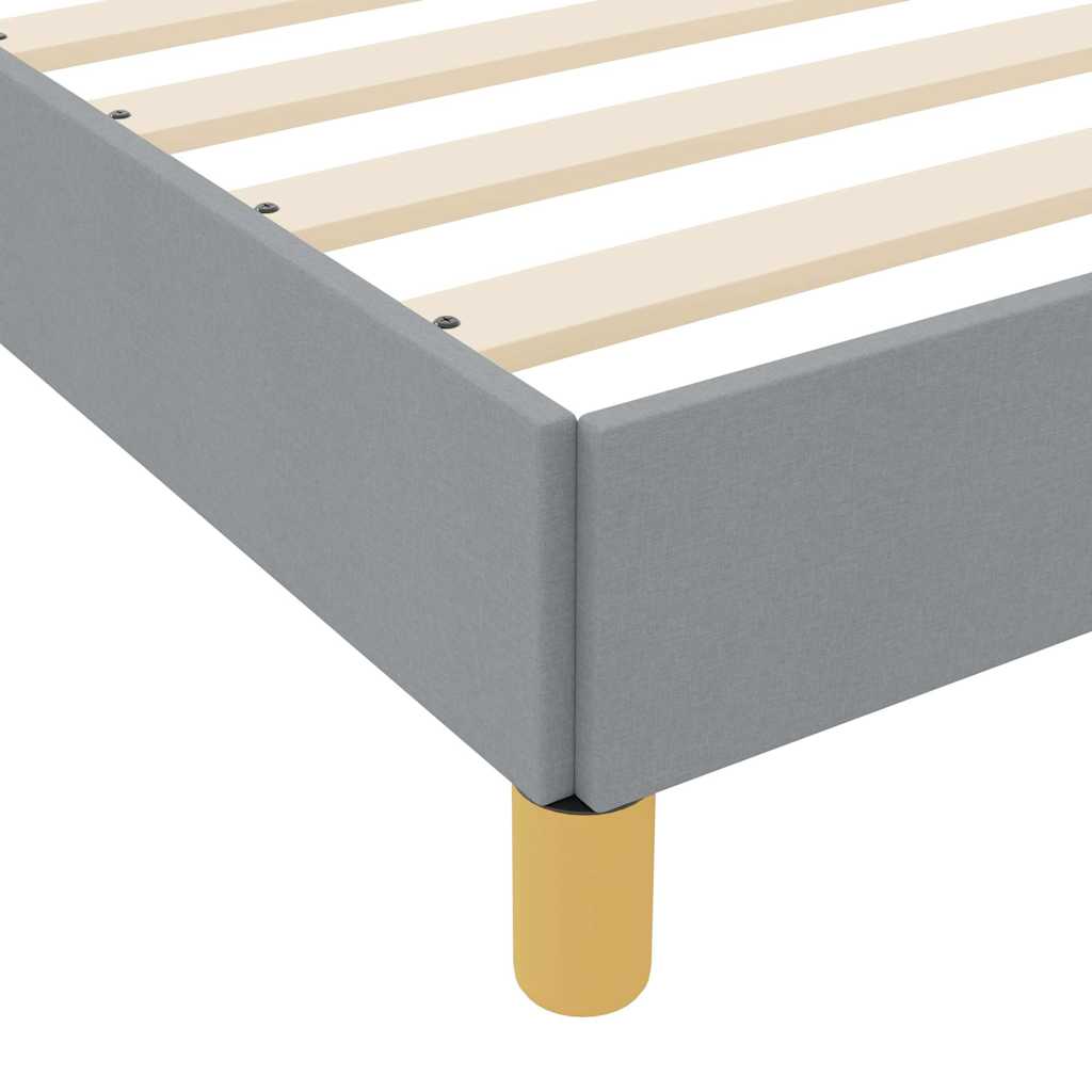 vidaXL Boxspring bed Lichtgrijs, Bruin 80 x 200 cm