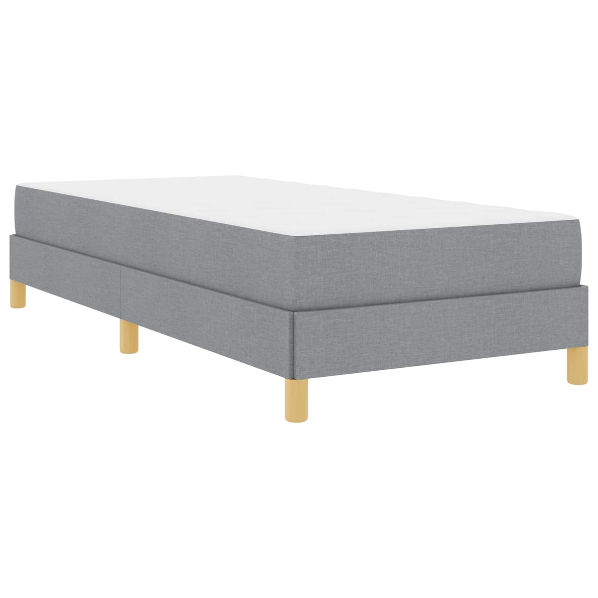 vidaXL Boxspring bed Lichtgrijs, Bruin 80 x 200 cm