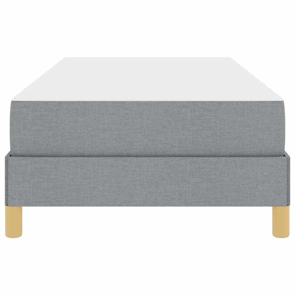vidaXL Boxspring bed Lichtgrijs, Bruin 80 x 200 cm