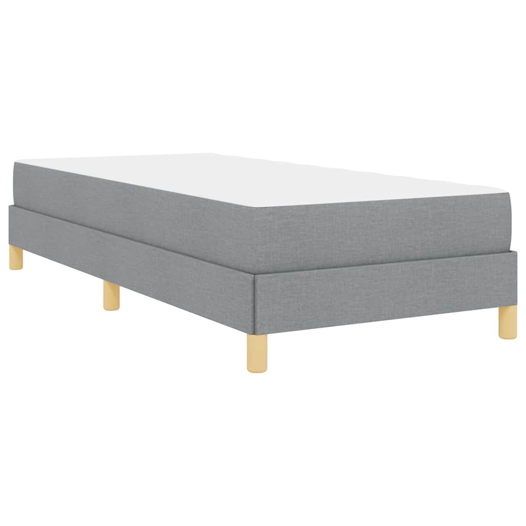 vidaXL Boxspring bed Lichtgrijs, Bruin 80 x 200 cm