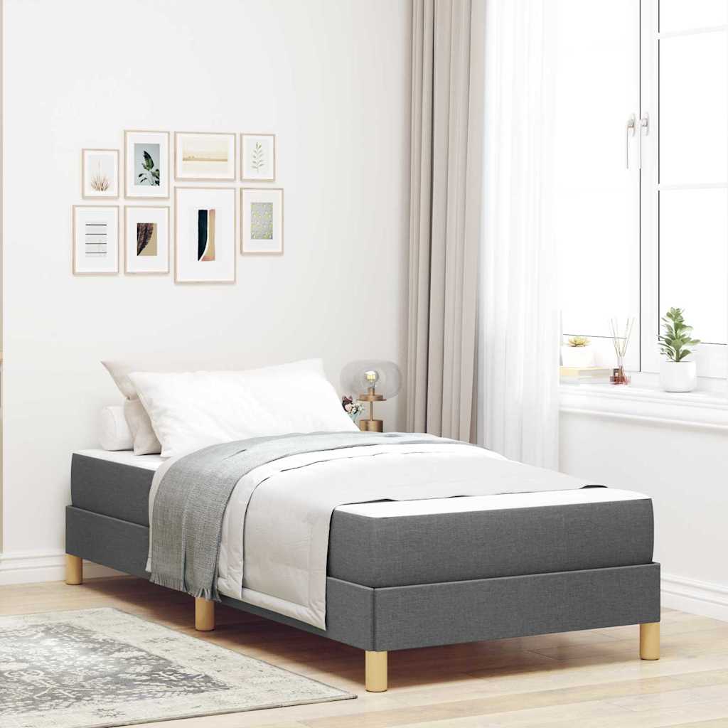 vidaXL Boxspring bed Lichtgrijs, Bruin 80 x 200 cm