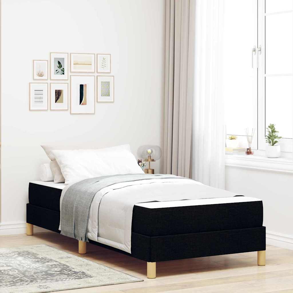 vidaXL Boxspring bed Lichtgrijs, Bruin 80 x 200 cm