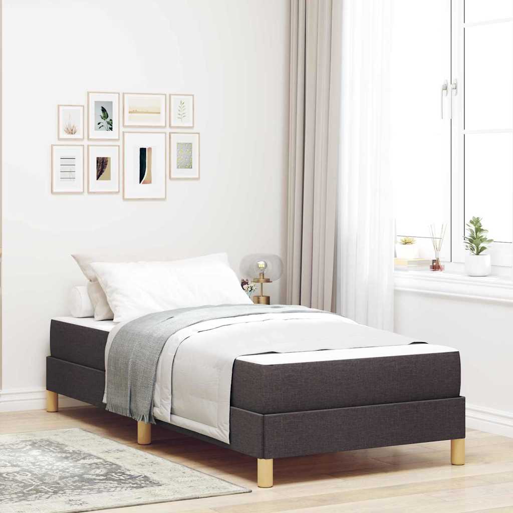 vidaXL Boxspring bed Lichtgrijs, Bruin 80 x 200 cm