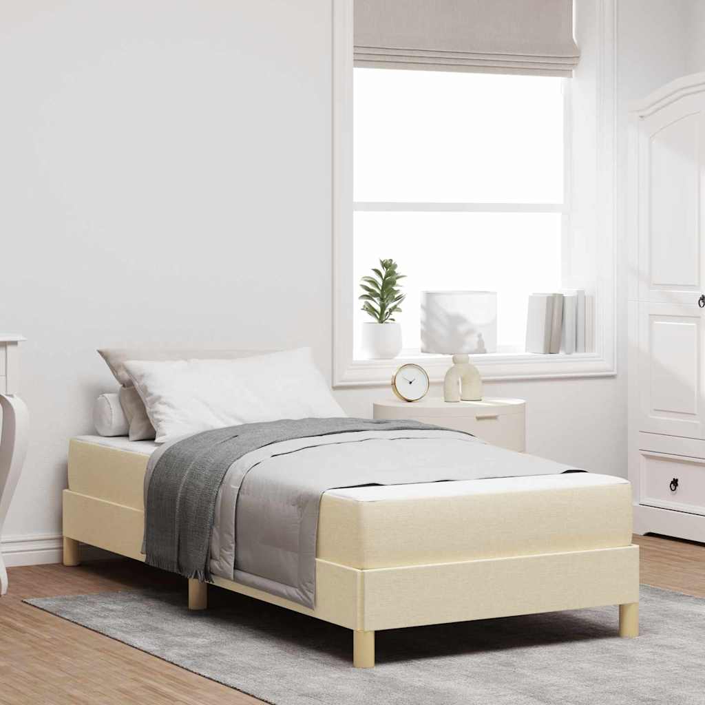 vidaXL Boxspring bed Lichtgrijs, Bruin 80 x 200 cm