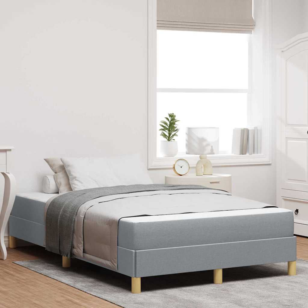 vidaXL Boxspring bed Lichtgrijs, Bruin 80 x 200 cm