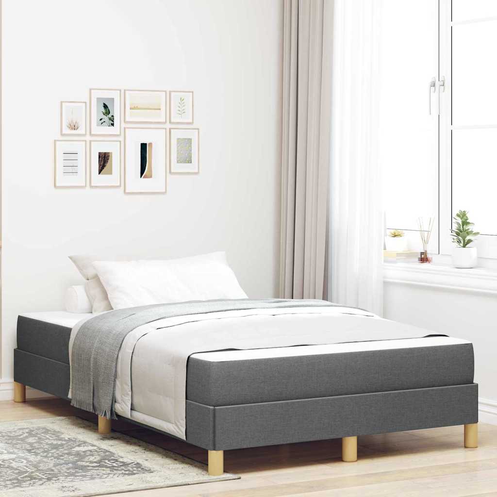 vidaXL Boxspring bed Lichtgrijs, Bruin 80 x 200 cm