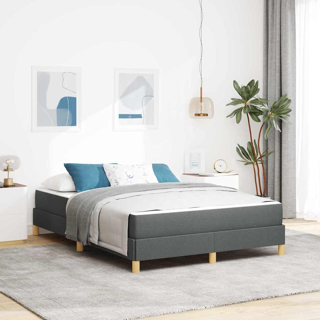 vidaXL Boxspring bed Lichtgrijs, Bruin 80 x 200 cm