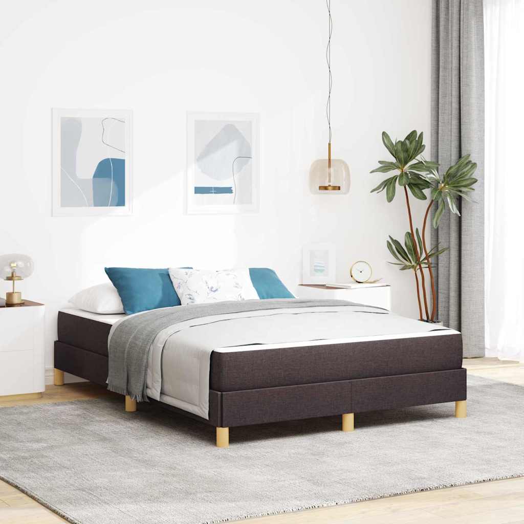 vidaXL Boxspring bed Lichtgrijs, Bruin 80 x 200 cm