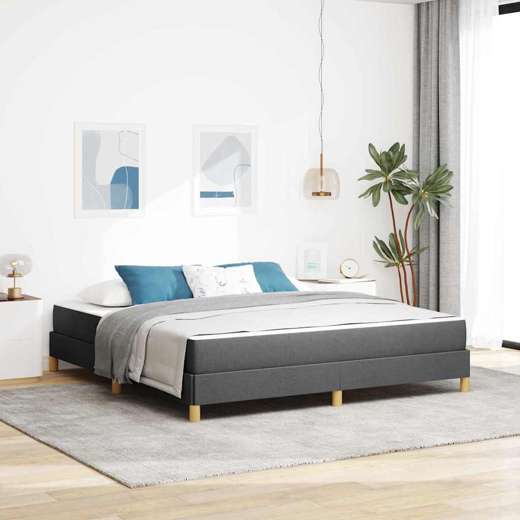 vidaXL Boxspring bed Lichtgrijs, Bruin 80 x 200 cm